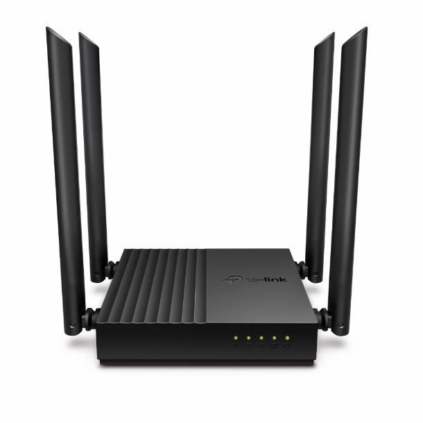 ROUTER TP-LINK ARCHER C64 AC1200 WIRELESS DUAL BAND MU-MIMO 4 ANTENAS