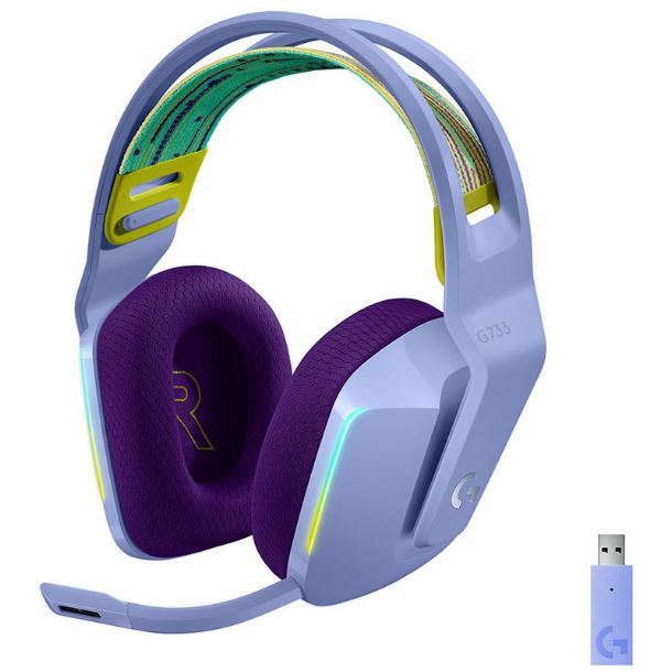 AURICULAR LOGITECH G733 WIRELESS LIGHTSPEED RGB LILA 981-000889