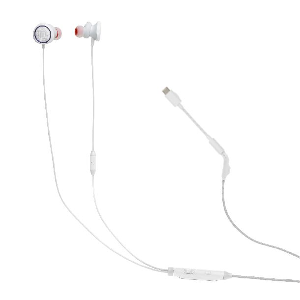 AURICULAR C/MICROFONO JBL QUANTUM 50C BLANCO 35MM USB-C