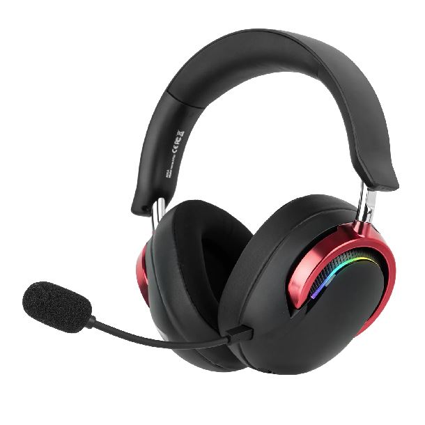 AURICULAR C/MICROFONO WIRELESS AULA A700 NEGRO-ROJO USB 24GHZ BLUETOOTH