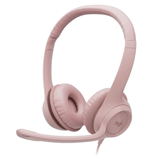 AURICULARES LOGITECH H390 USB ROSA 981-001280