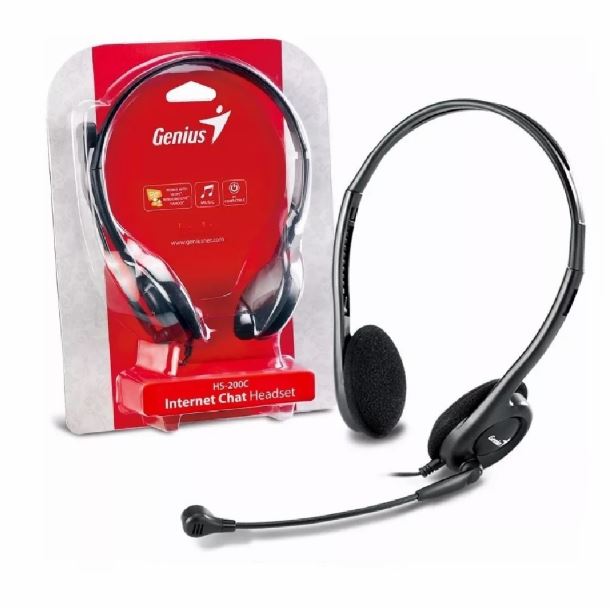 AURICULARES MICROFONO GENIUS HS-200C BLACK JACK