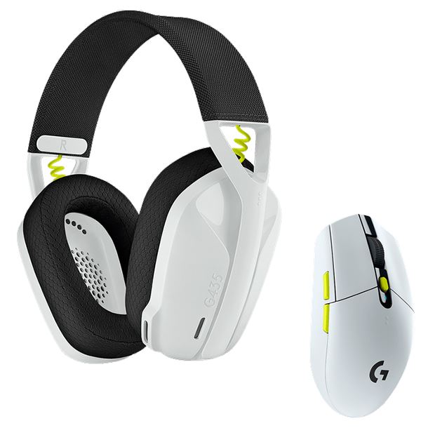 COMBO LOGITECH WIRELESS AURICULARES G435 MOUSE G305 SE WHITE 981-001161