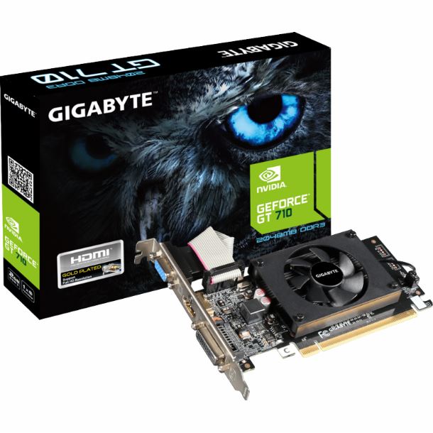 PLACA DE PLACA DE VIDEO GEFORCE GT 710 2GB GIGABYTE SL REV 20