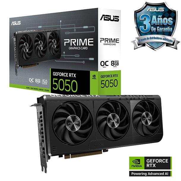 PLACA DE PLACA DE VIDEO GEFORCE RTX 5050 8GB ASUS PRIME OC