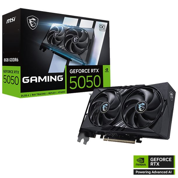 PLACA DE VIDEO GEFORCE RTX 5050 8GB MSI GAMING OC