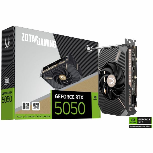 PLACA DE PLACA DE VIDEO GEFORCE RTX 5050 8GB ZOTAC SOLO