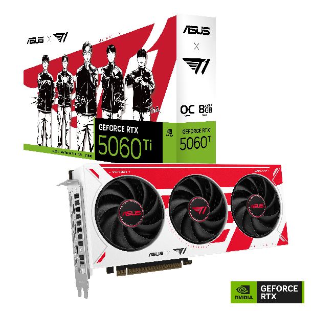 PLACA DE PLACA DE VIDEO GEFORCE RTX 5060 TI 8GB ASUS T1 OC