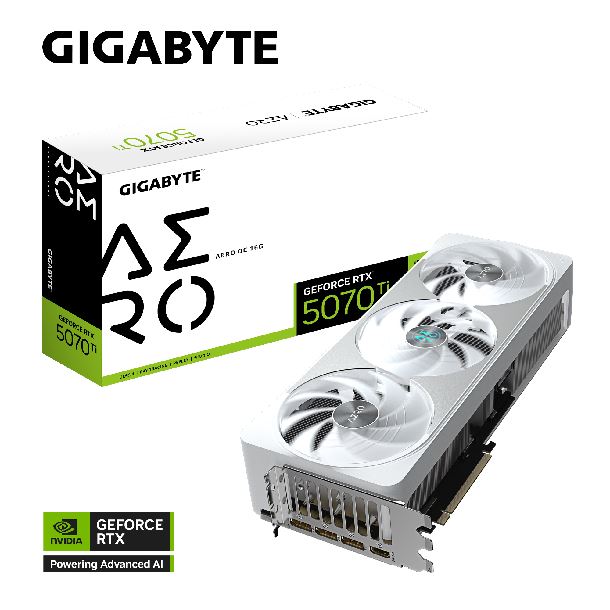 PLACA DE VIDEO GEFORCE RTX 5070 TI 16GB GIGABYTE AERO OC
