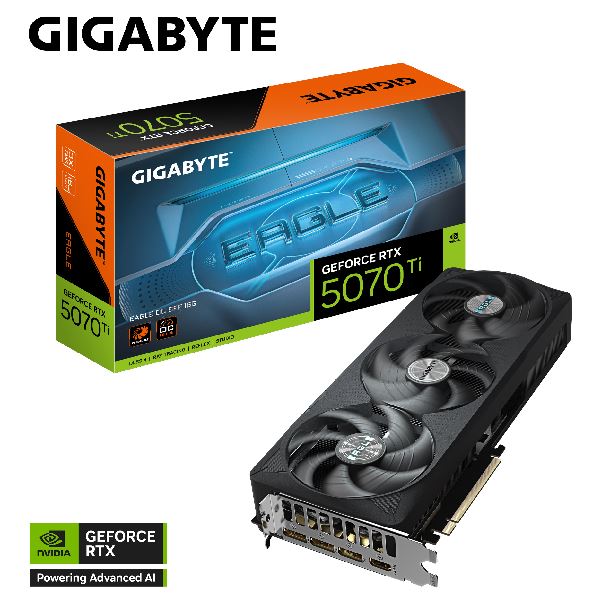 PLACA DE VIDEO GEFORCE RTX 5070 TI 16GB GIGABYTE EAGLE OC SFF