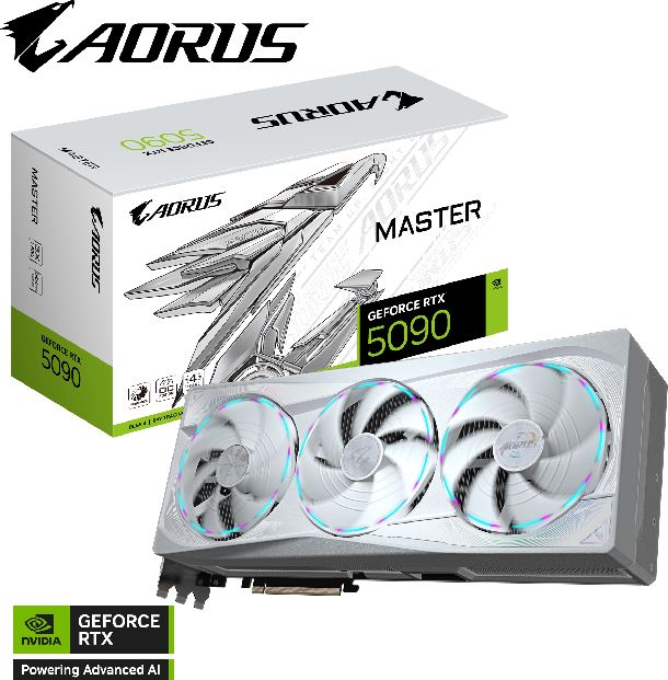 PLACA DE VIDEO GEFORCE RTX 5090 32GB GIGABYTE AORUS MASTER ICE