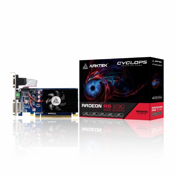 PLACA DE PLACA DE VIDEO RADEON R5 230 2GB DDR3 LOW PROFILE AKR230D3S2GL1