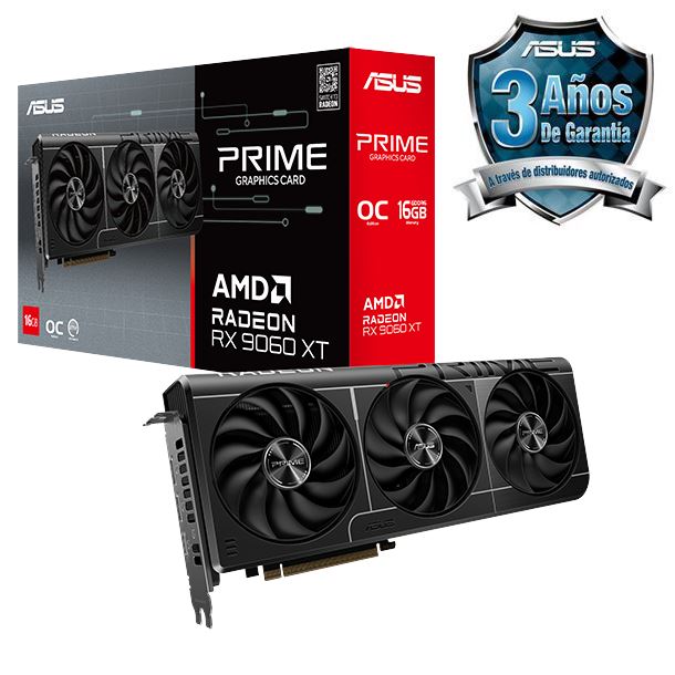 PLACA DE VIDEO RADEON RX 9060 XT 16GB ASUS PRIME OC EDITION
