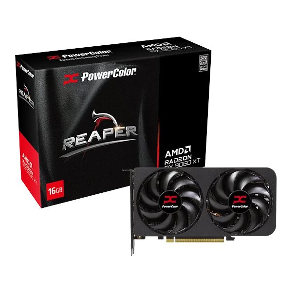 PLACA DE PLACA DE VIDEO RADEON RX 9060 XT 16GB POWERCOLOR REAPER