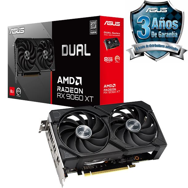 PLACA DE VIDEO RADEON RX 9060 XT 8GB ASUS DUAL