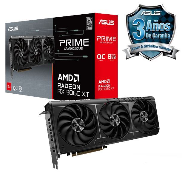 PLACA DE VIDEO RADEON RX 9060 XT 8GB ASUS PRIME OC EDITION