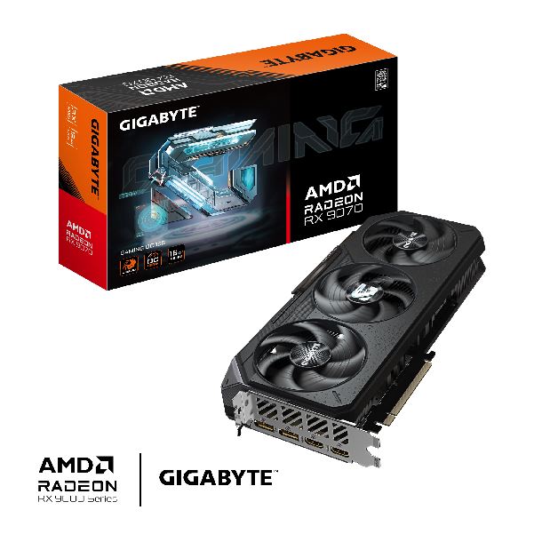 PLACA DE PLACA DE VIDEO RADEON RX 9070 16GB GIGABYTE GAMING OC