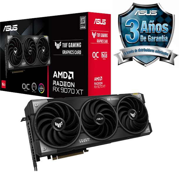 PLACA DE VIDEO RADEON RX 9070 XT 16GB ASUS TUF GAMING OC EDITION