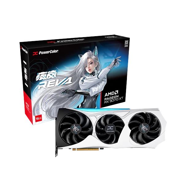 PLACA DE PLACA DE VIDEO RADEON RX 9070 XT 16GB POWERCOLOR HELLHOUND REVA EDITION
