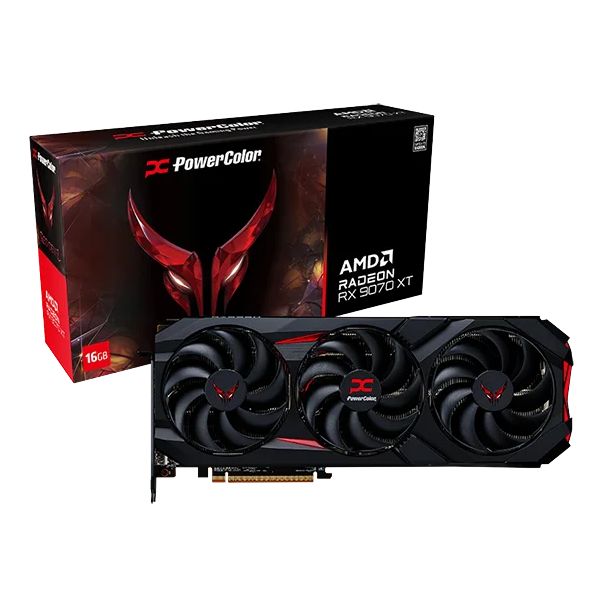 PLACA DE PLACA DE VIDEO RADEON RX 9070 XT 16GB POWERCOLOR RED DEVIL