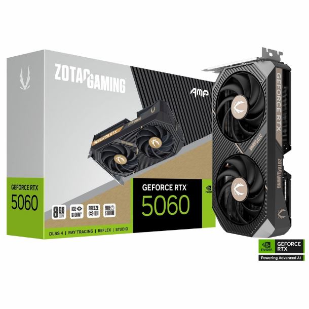 PLACA DE VIDEO GEFORCE RTX 5060 8GB ZOTAC AMP