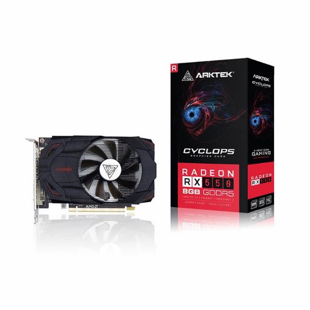 PLACA DE VIDEO RADEON RX 550 8GB DDR5 ARKTEK AKR550D5S8GH1