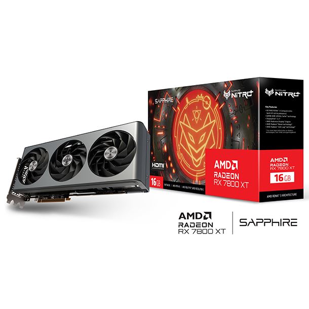PLACA DE VIDEO RADEON RX 7800 XT 16GB SAPPHIRE NITRO OC