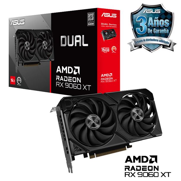 PLACA DE VIDEO RADEON RX 9060 XT 16GB ASUS DUAL