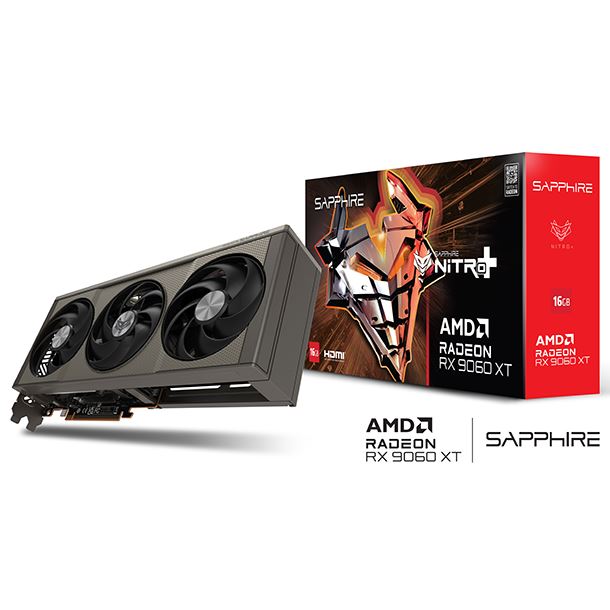 PLACA DE VIDEO RADEON RX 9060 XT 16GB SAPPHIRE NITRO