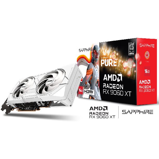 PLACA DE VIDEO RADEON RX 9060 XT 16GB SAPPHIRE PURE