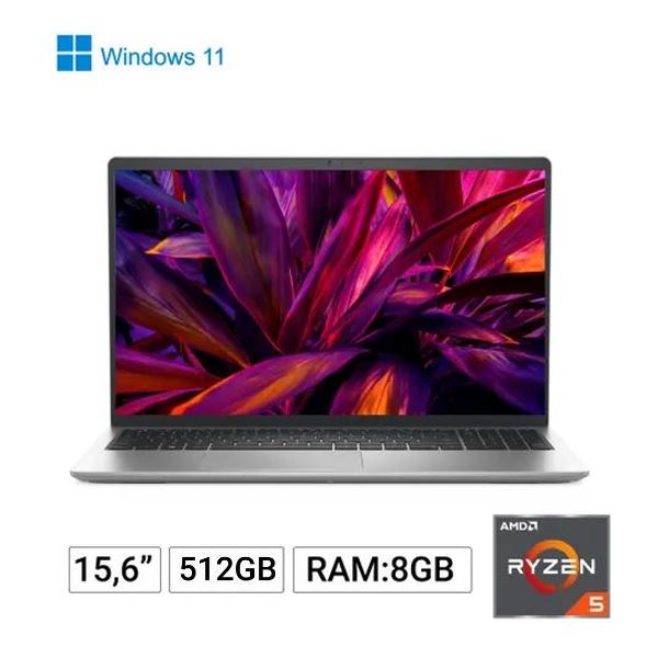 NOTEBOOK DELL 156 INSPIRON 3535 RYZEN 5 7520U 8GB 512GB FHD W11H SILVER R5