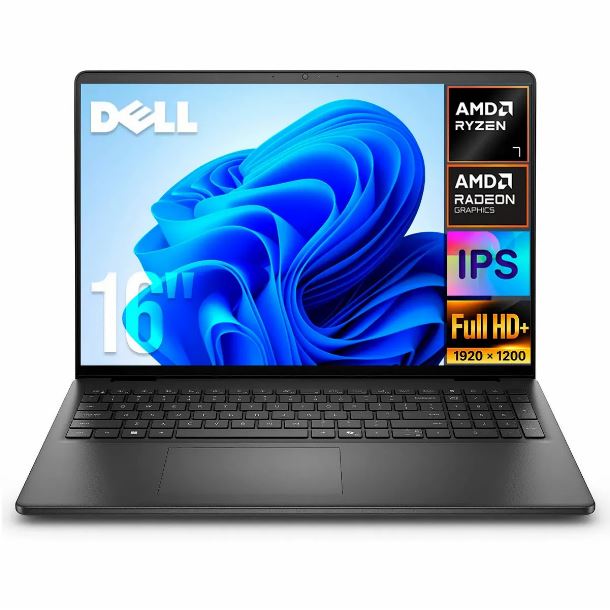 NOTEBOOK DELL 16 DC16255 RYZEN 7 250 16GB AMPLIABLE HASTA 32GB 512GB TOUCH FHD W11H R7 INGLES