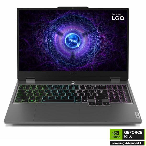 NOTEBOOK LENOVO 156 LOQ 15IAX9E I5-12450HX 12GB 512GB GEFORCE RTX 3050 FHD 144HZ W11H