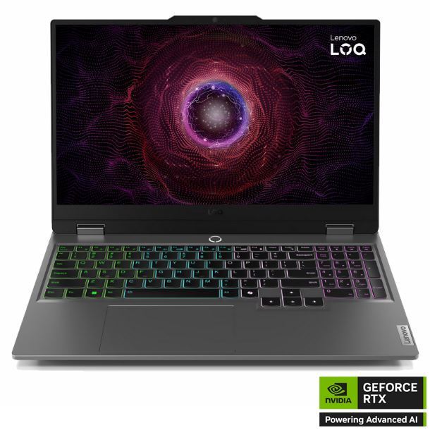 NOTEBOOK LENOVO 156 LOQ 15IAX9E I5-12450HX 8GB 512GB GEFORCE RTX 3050 FHD 144HZ FREE