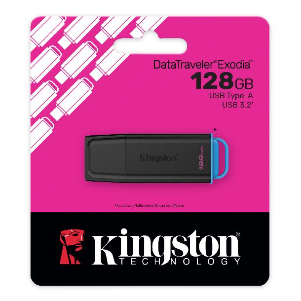 PENDRIVE 128GB KINGSTON DATATRAVELER EXODIA USB 32 GEN1 NEGRO G2