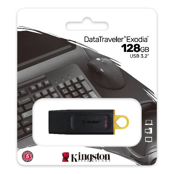 PENDRIVE 128GB KINGSTON EXODIA USB 3.2