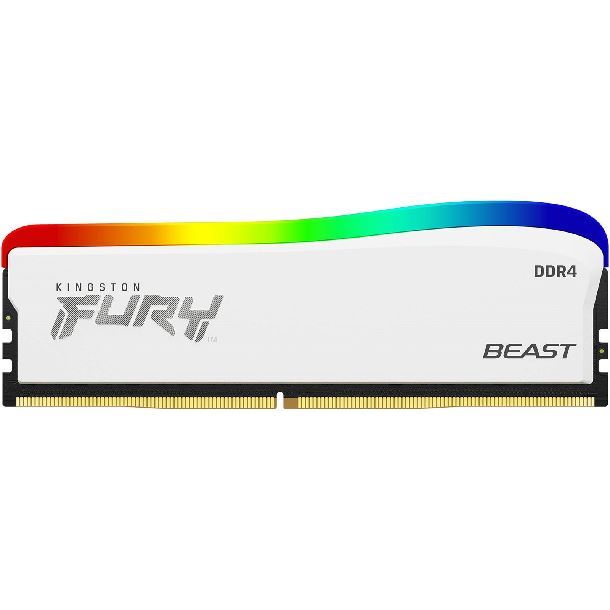 MEMORIA 16GB DDR4 3600 KINGSTON FURY BEAST WHITE RGB