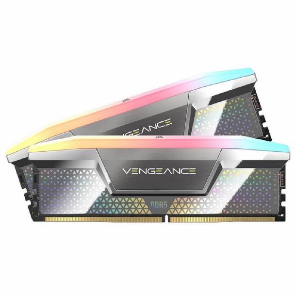 MEMORIA 48GB (2X24GB) DDR5 8800 CORSAIR VENGEANCE RGB SILVER XMP