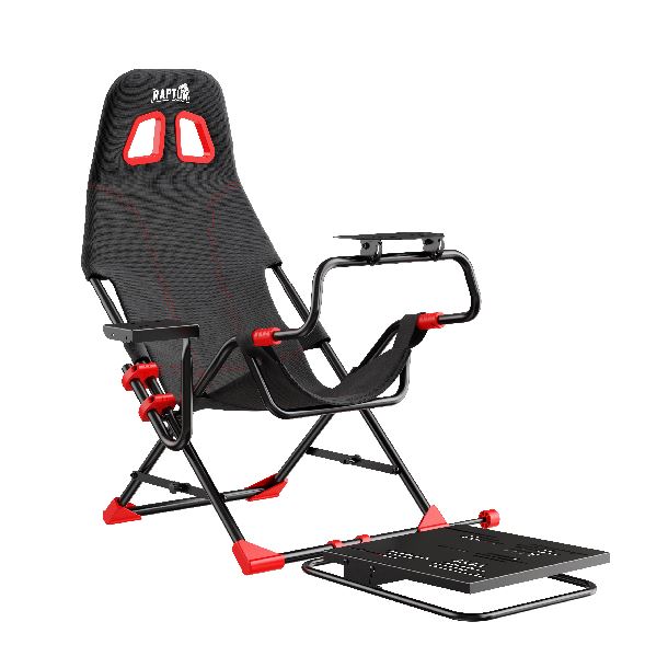 SIMULADOR DE CARRERAS RAPTOR OVERDRIVE PULSE C/BUTACA C/APOYA VOLANTE Y PEDALES