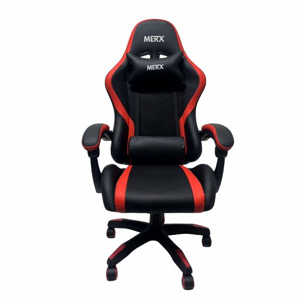 SILLA GAMER MERX AKAONI AK-100 NEGRA Y ROJA