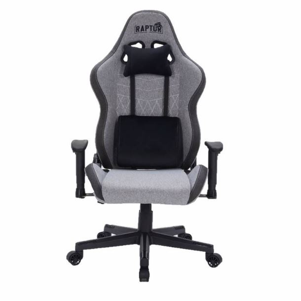 SILLA GAMER RAPTOR THRONE R1 - TELA GRIS
