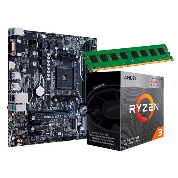 COMBO AMD RYZEN 3 3200G - A320M - 2X8GB 3200 (16GB)