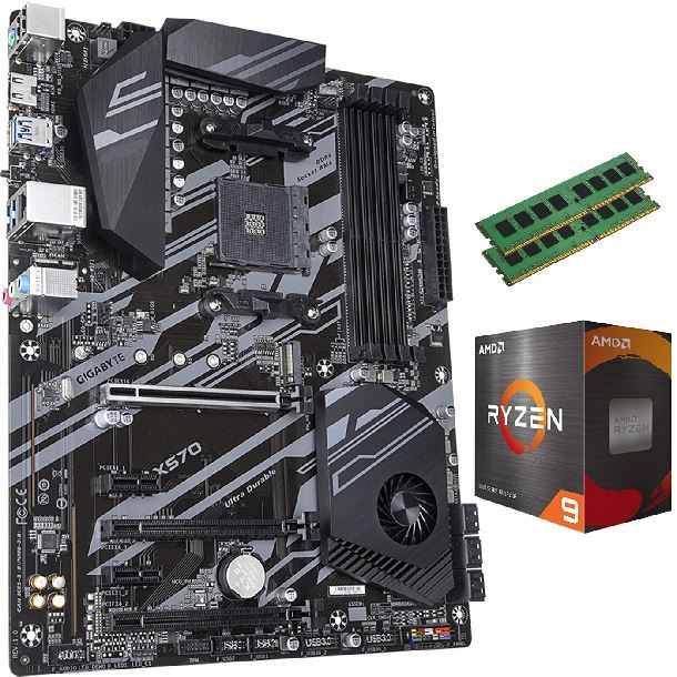 COMBO AMD RYZEN 9 9800X3DB8502X16GB 5200