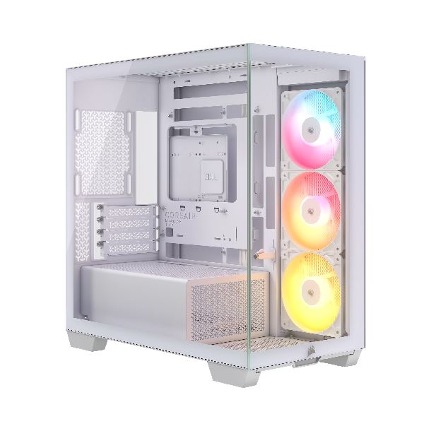 GABINETE CORSAIR 2800X RS-R 3FAN ARGB TG PANORAMICO WHITE CC-9011348-WW