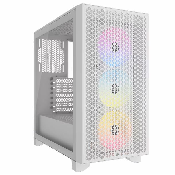 GABINETE CORSAIR 3000D RGB AIRFLOW TG WHITE CC-9011256-WW