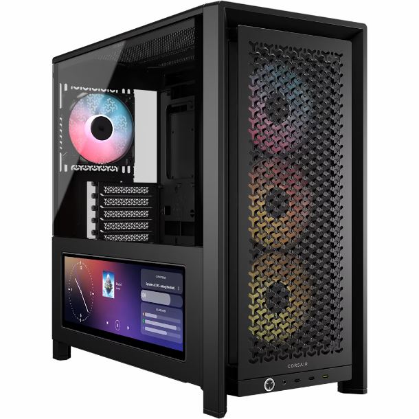 GABINETE CORSAIR FRAME 4000D LCD RS ARGB PREMIUM NEGRO CC-9011326-WW