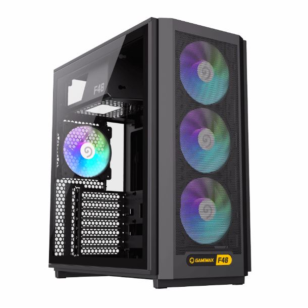 GABINETE GAMEMAX F46 BK 4FAN ARGB