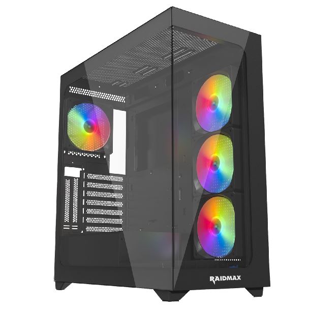 GABINETE GAMER RAIDMAX INFINITA I800 FISHTANK TG RGB