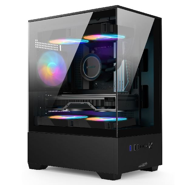 GABINETE SENTEY H11 BLACK 5FAN FRGB