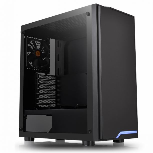 GABINETE THERMALTAKE H100 TG BLACK - BLUE LED